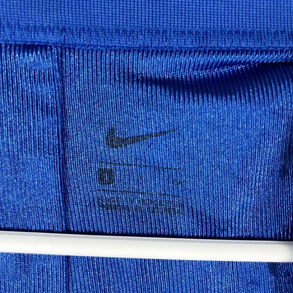 Nike Youth Football Practice Jersey Small Royal Blue Mesh Dri-FIT Short Sleeve
